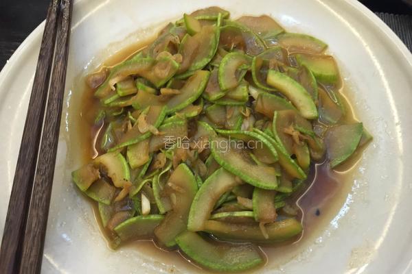 虾米角瓜小炒菜的做法图解4