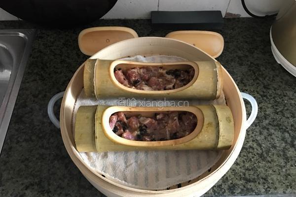 竹筒蒸排骨的做法图解8