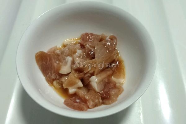 白菜大格扎炒肉的做法图解4