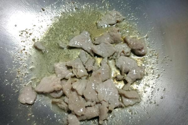 白菜大格扎炒肉的做法图解5