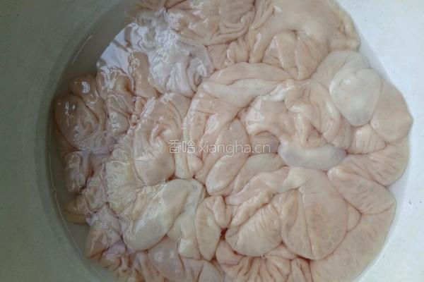酸豆角炒大肠的做法图解4