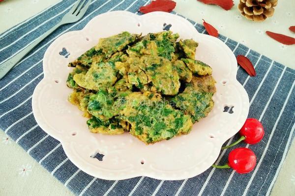 香菜煎鸡蛋的做法图解9