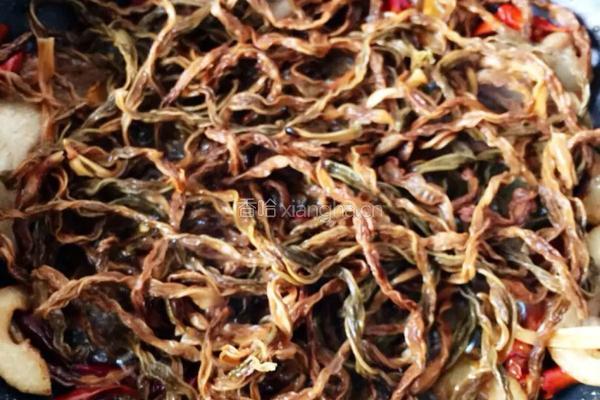 干豆角粉丝肉的做法图解4