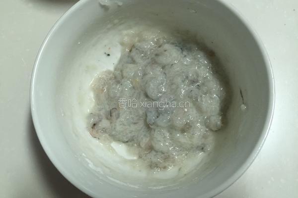 虾肉汉堡的做法图解4