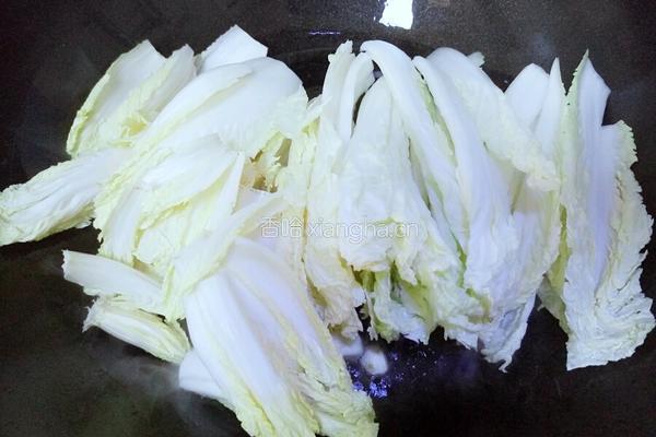 娃娃菜炖粉条的做法图解7