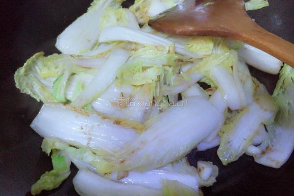 娃娃菜炖粉条的做法图解8