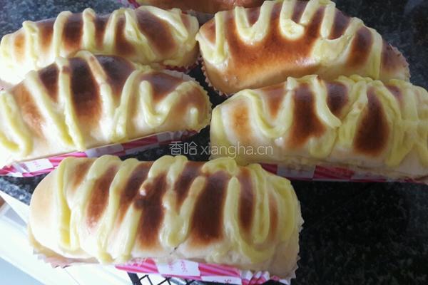 卡士达酱奶油面包的做法图解15