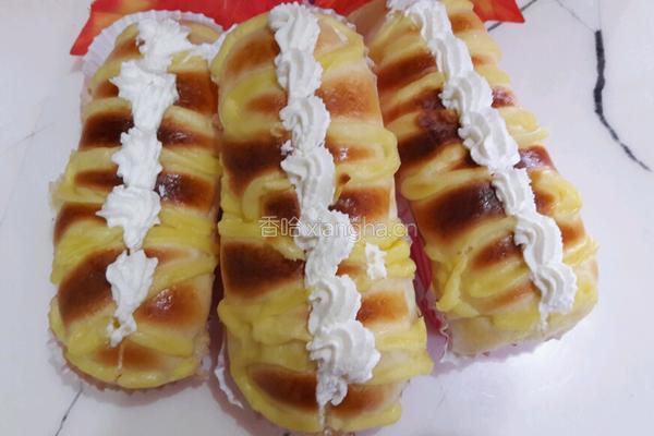 卡士达酱奶油面包的做法图解20