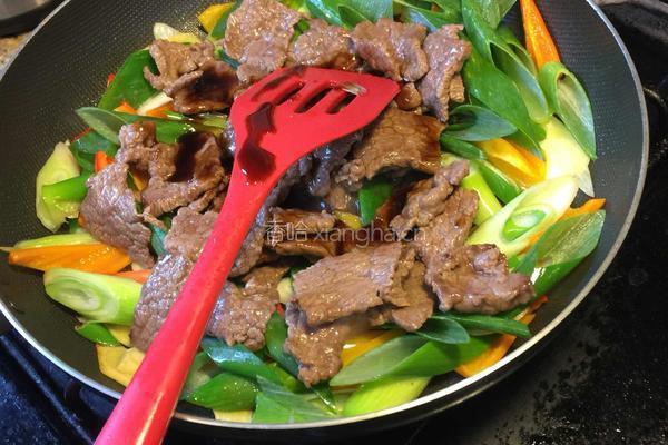 姜葱牛肉的做法图解7