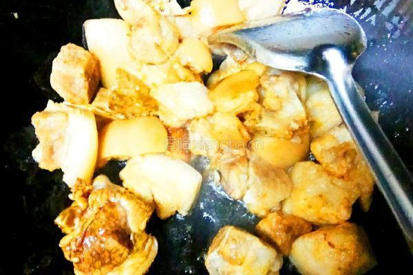 猪肉炖粉条的做法图解4