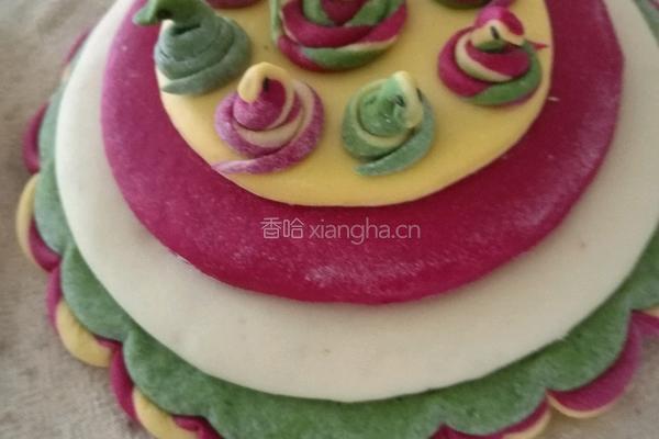 蒸生日花糕的做法图解13