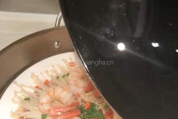 彩色蒸阿根廷大红虾仁的做法图解4