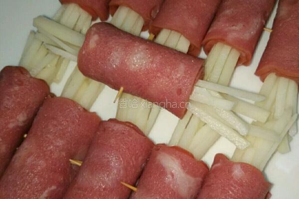 培根土豆丝卷的做法图解8