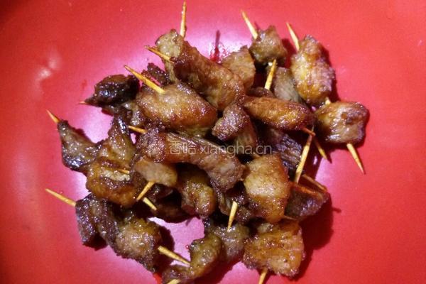 孜然牙签肉的做法图解9