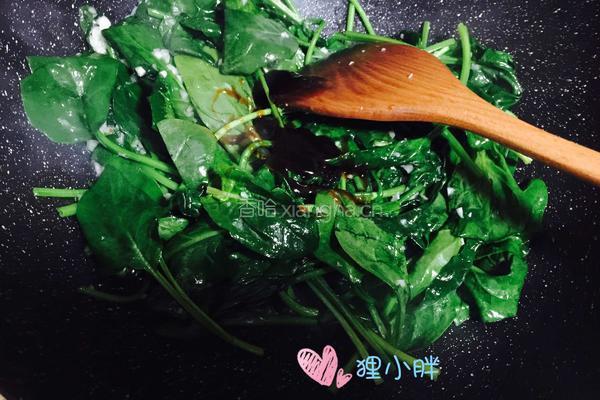 蒜蓉菠菜的做法图解6