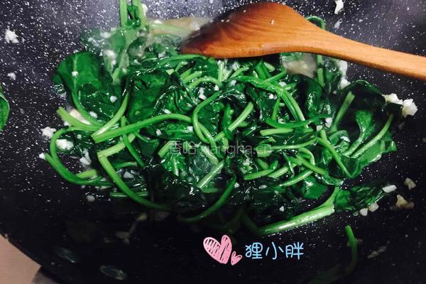 蒜蓉菠菜的做法图解7