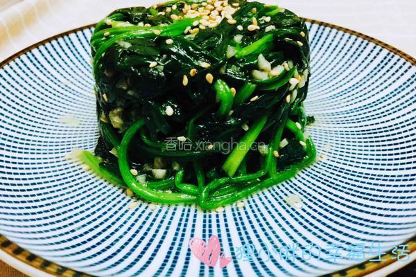 蒜蓉菠菜的做法图解8