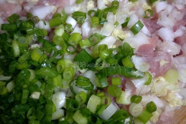 猪肉白菜水饺子的做法图解4