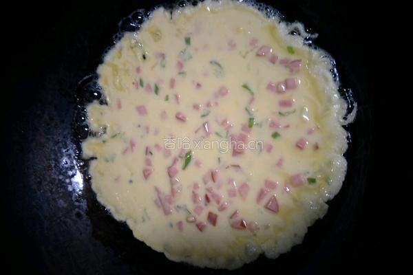 香葱火腿鸡蛋饼的做法图解4