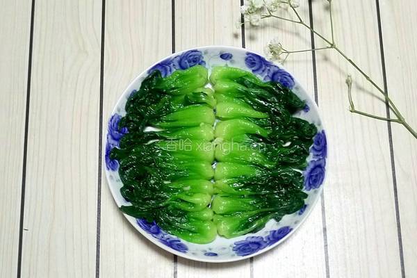 爆炒青菜拼盘的做法图解4