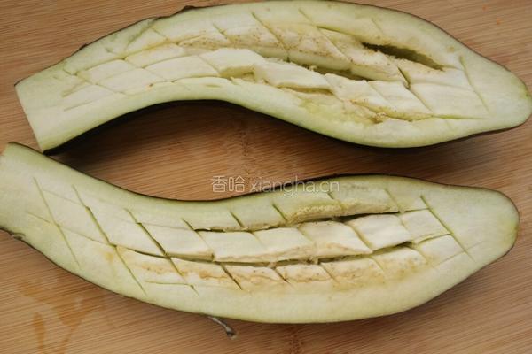 三色烤紫茄的做法图解5