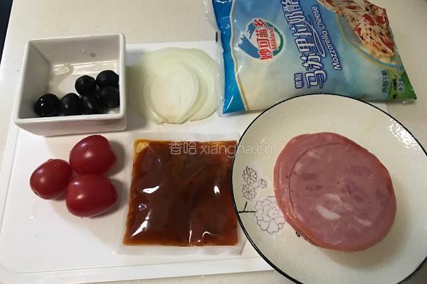 快手火腿披萨的做法图解2