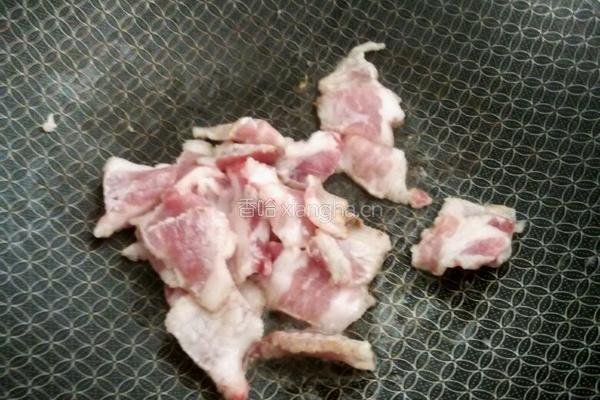 花肉炒竹笋的做法图解4