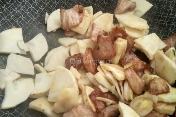 花肉炒竹笋的做法图解6