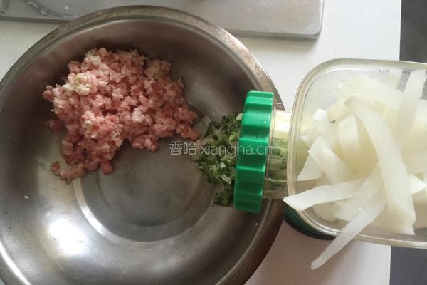 生煎玉米团子（猪肉萝卜馅）的做法图解6