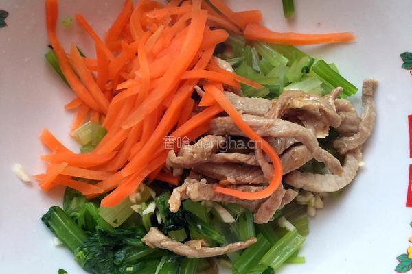 肉丝炝香芹的做法图解8