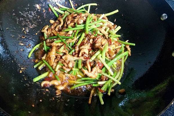蒜薹鸡肉丝的做法图解12