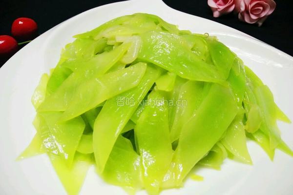 素炒莴笋的做法图解11