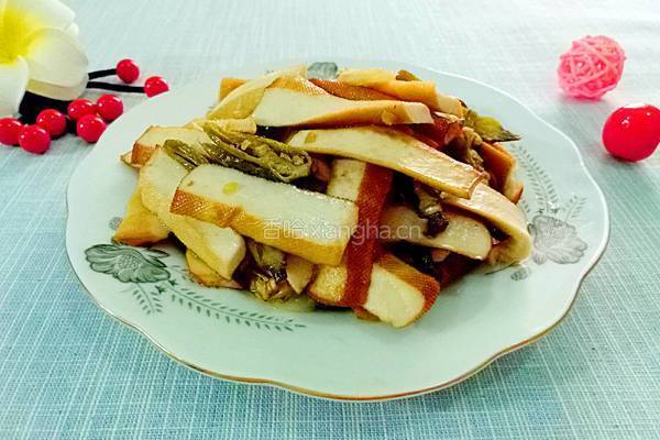 蒲海椒炒豆干的做法图解6