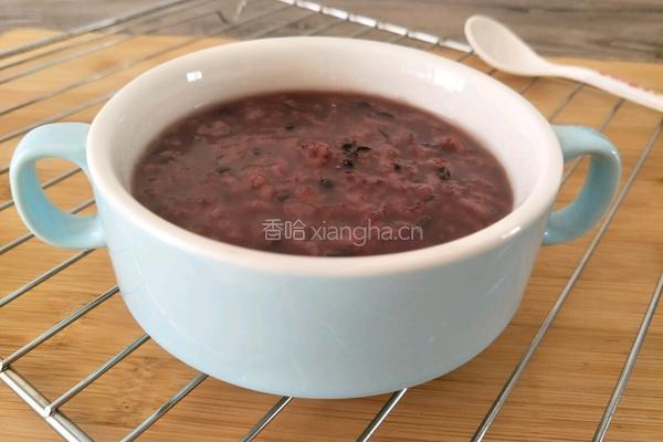 紫米大米粥的做法图解8