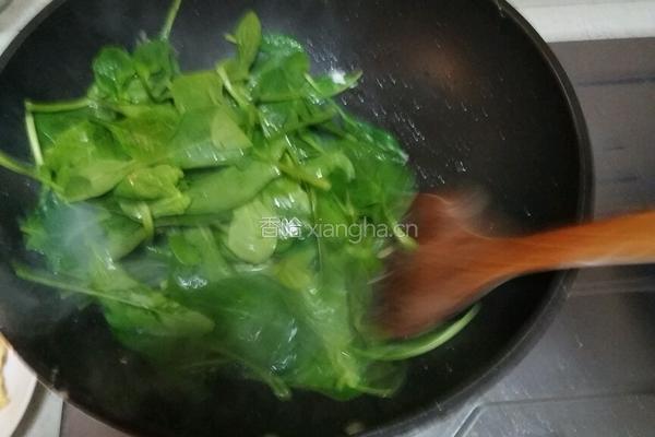 菠菜鸡蛋虾米面条的做法图解6