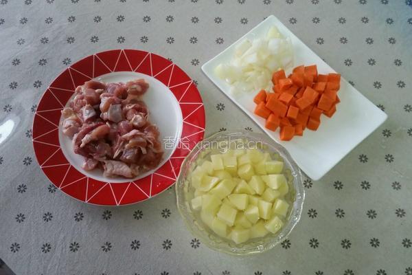 咖喱鸡肉饭的做法图解2