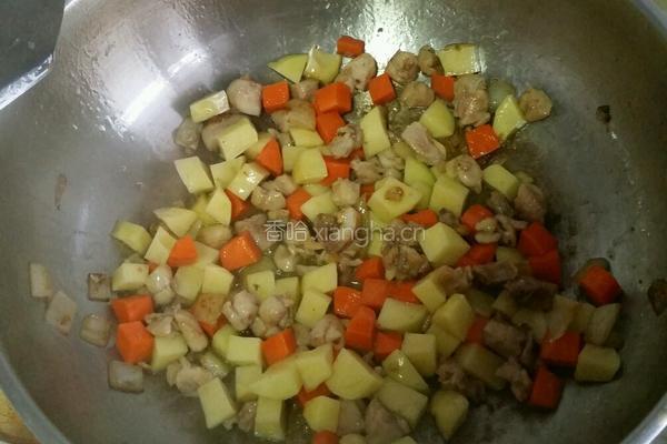 咖喱鸡肉饭的做法图解5