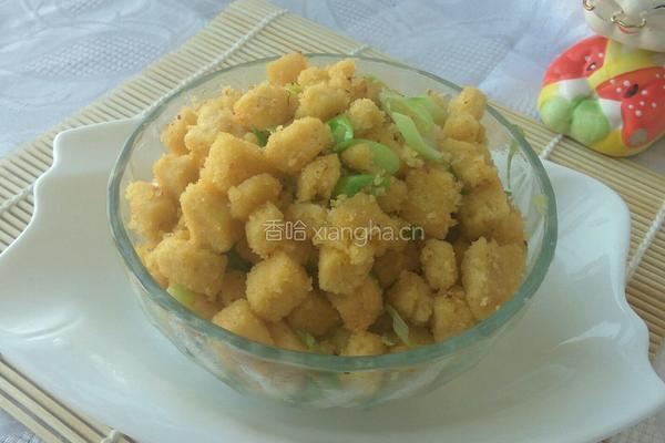炒黄金发糕的做法图解10