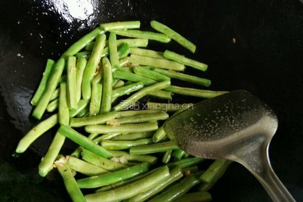 炒四季豆的做法图解4