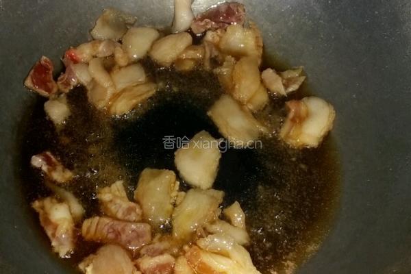 蒜苔炒腿肉的做法图解4