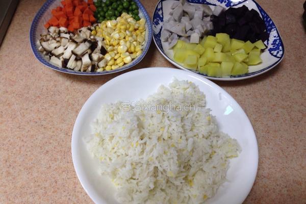七彩鸡肉饭的做法图解4