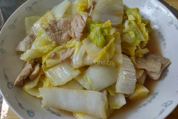 瘦肉炒娃娃菜