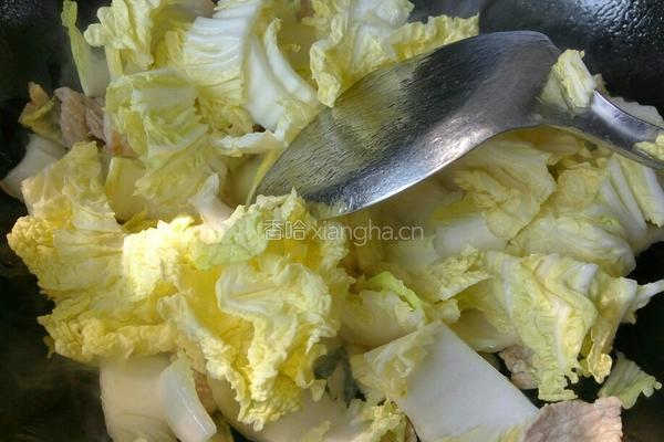 瘦肉炒娃娃菜的做法图解5