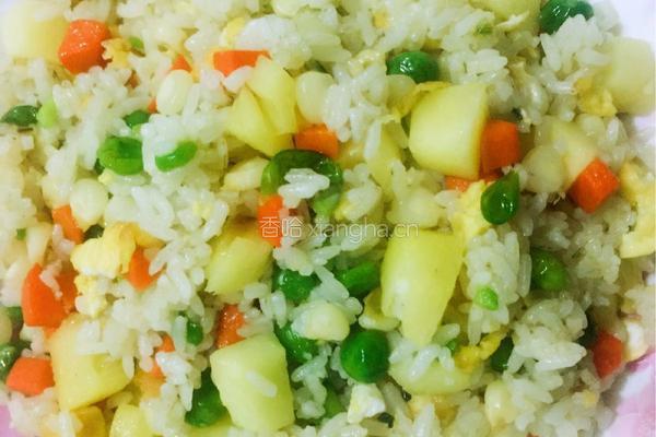 菠萝炒饭的做法图解8