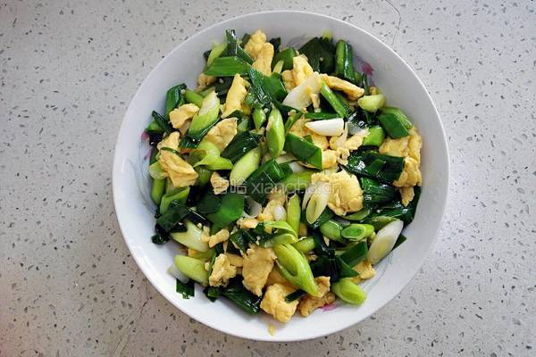 青蒜炒鸡蛋
