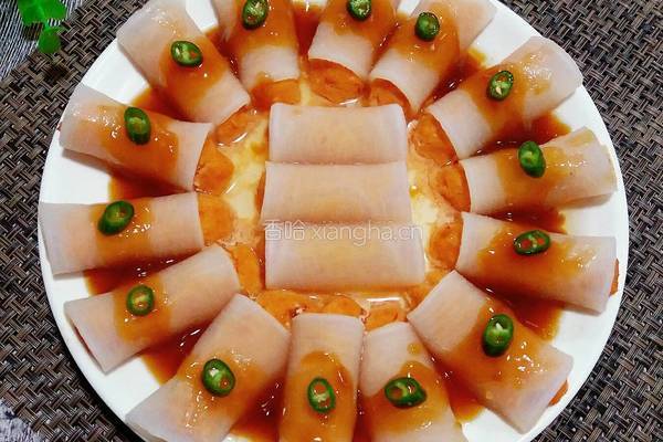 鱼肉萝卜卷的做法图解18