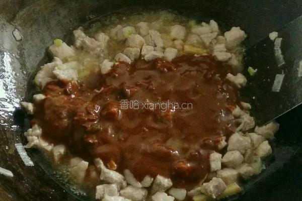 莴笋叶蘸肉酱的做法图解6
