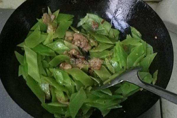 莴苣炒肉的做法图解6
