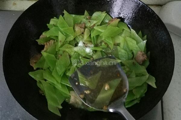 莴苣炒肉的做法图解7