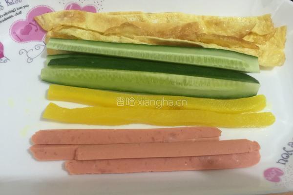 紫菜包饭的做法图解5